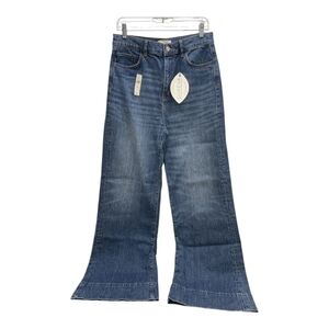 Triarchy Women's Jeans Mr. Onassis High Ris Wide Leg Size 30 Blue MSRP $298